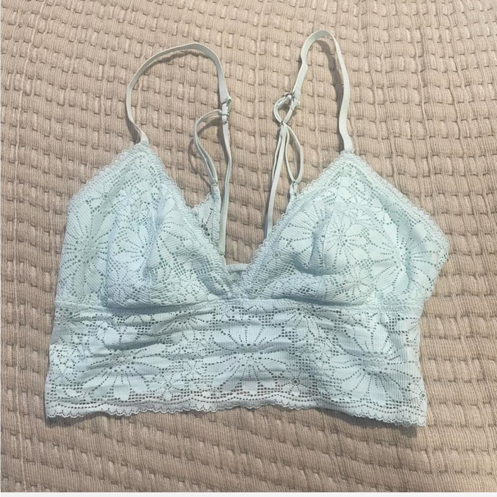 Aerie Lace Bralette in Soft Blue